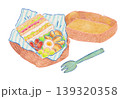 サンドイッチのお弁当のイラスト サンドイッチのお弁当のイラスト 139320358