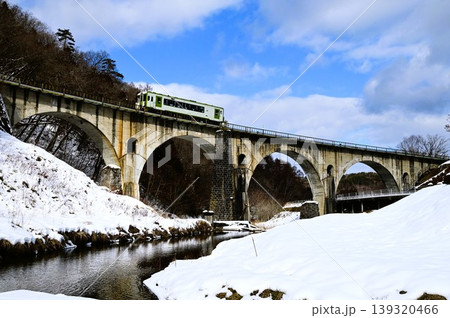 遠野遺産第99号めがね橋周辺の景観 139320466