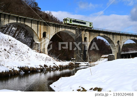 遠野遺産第99号めがね橋周辺の景観 139320468