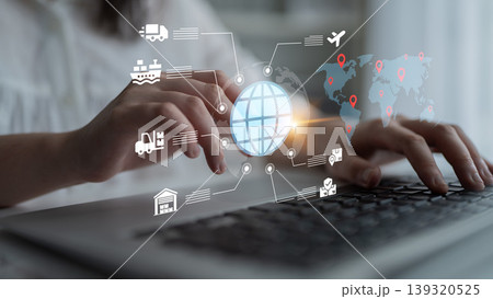 Global Supply Chain Management and Logistics Technology for Business Operations and E-commerce Development with Digital Interface Ledger 139320525