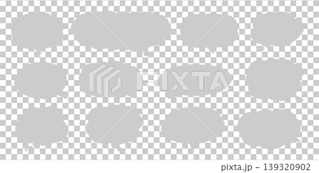 Hand-drawn speech bubble illustration (Grey) | Adjustable speech bubble opening, vector graphic. Hand-drawn speech bubble illustration (Grey) | Adjustable speech bubble opening, vector graphic. 139320902