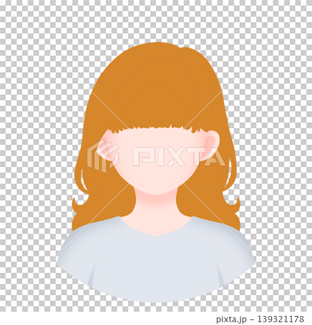 Female icon with long hair Female icon with long hair 139321178
