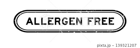 Grunge black allergen free word rubber seal stamp on white background Grunge black allergen free word rubber seal stamp on white background 139321207
