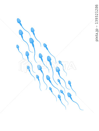 Sperm cells moving, Sperm, Human Fertility, Infertility, stock illustration. 139321286