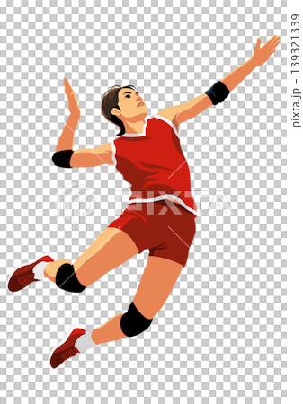 女子バレーボール選手 139321339