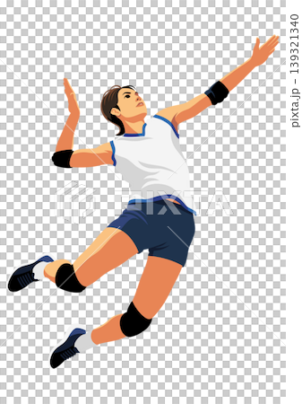 Female volleyball player 139321340