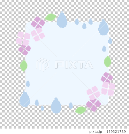 Hydrangea frame 139321789