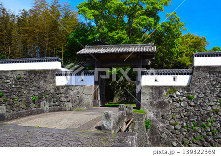 福江城　石田城　横町口蹴出門 139322369