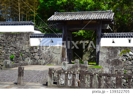 福江城　石田城　横町口蹴出門 139322705
