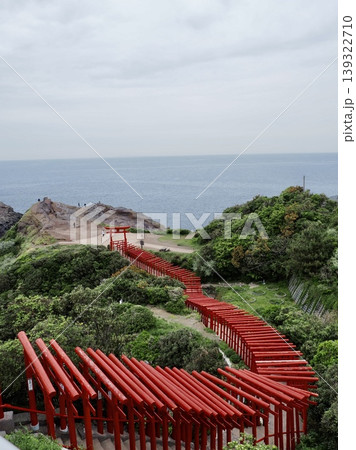 海へ続く赤い鳥居 海へ続く赤い鳥居 139322710