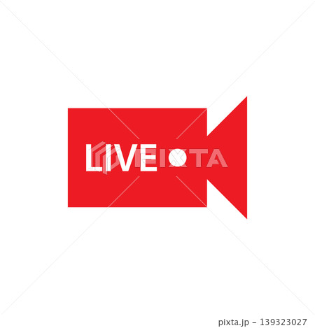 Live streaming icon Live streaming icon 139323027
