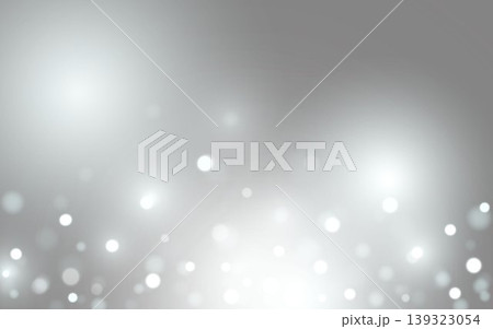 White Silver Abstract Bokeh Light Background with Soft Blur Glow and Elegant Gradient 139323054