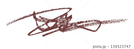 brown pencil strokes isolated on transparent background brown pencil strokes isolated on transparent background 139323747