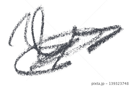 dark gray pencil strokes isolated on transparent background 139323748