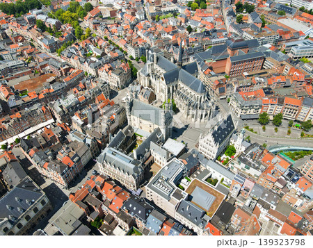 Panoramic aerial cityscape view of Leuven city, Belgium Panoramic aerial cityscape view of Leuven city, Belgium 139323798