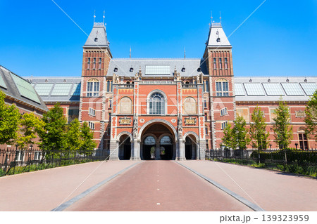 Rijksmuseum building in Amsterdam city centre, Netherlands 139323959