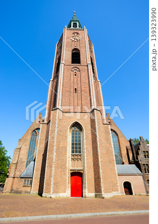 Grote Kerk church tower in The Hague, Netherlands 139323990