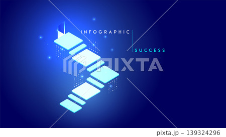 Business Progress Steps Growth Infographic Success Business Progress Steps Growth Infographic Success 139324296