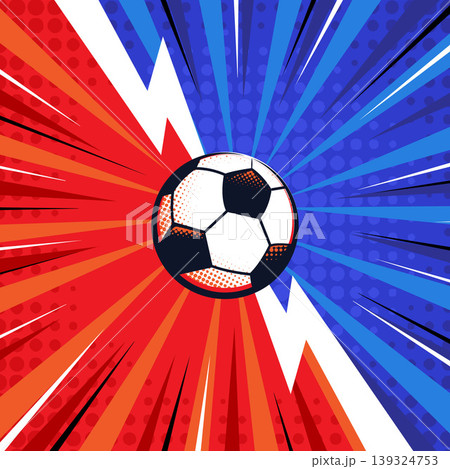 Football Square Design with Dynamic Movement and Colorful Background Football Square Design with Dynamic Movement and Colorful Background 139324753