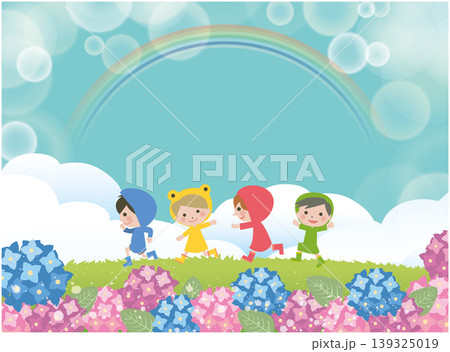 夏の梅雨背景 夏の梅雨背景 139325019