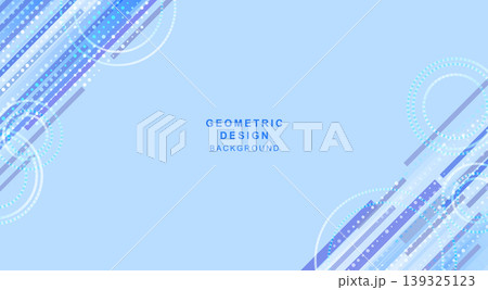 丸と斜線で組み合わせた幾何学的な背景素材 139325123
