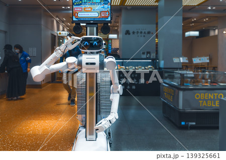 店舗の接客ロボット 人工知能 店舗の接客ロボット 人工知能 139325661