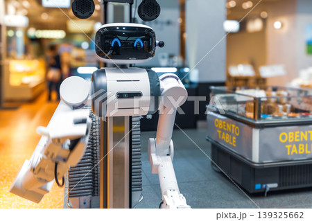 店舗の接客ロボット AI 人工知能 店舗の接客ロボット AI 人工知能 139325662