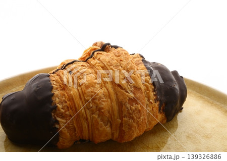 French Croissants Breakfast Pastry Close Up French Croissants Breakfast Pastry Close Up 139326886