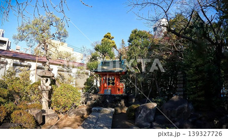 東京、パワースポット 天祖・諏訪神社の厳島神社 139327726