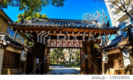 東京、江戸六地蔵 第一番 品川寺の山門 東京、江戸六地蔵 第一番 品川寺の山門 139328692
