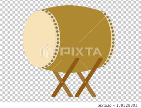 Illustration of Japanese drum Illustration of Japanese drum 139328803