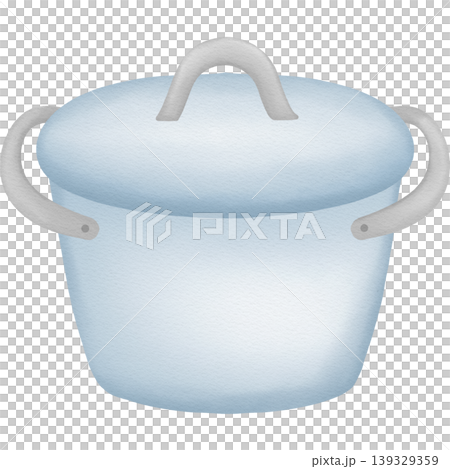 Ceramic pot with lid hand drawn illustration Ceramic pot with lid hand drawn illustration 139329359