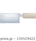 cleaver knife hand drawn illustration 139329422