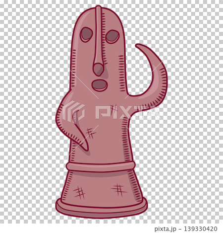Illustration of Haniwa from the Kofun period Illustration of Haniwa from the Kofun period 139330420