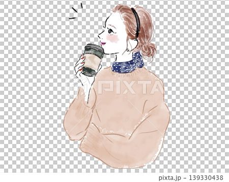 コーヒーを飲む女性 コーヒーを飲む女性 139330438