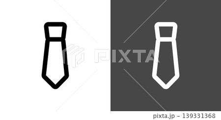 シンプルなネクタイのアイコンイラスト シンプルなネクタイのアイコンイラスト 139331368