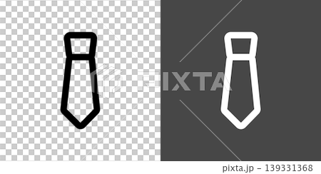 シンプルなネクタイのアイコンイラスト シンプルなネクタイのアイコンイラスト 139331368