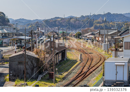 浜松市の天竜浜名湖鉄道の天竜二俣駅周辺の風景(静岡県) 139332376