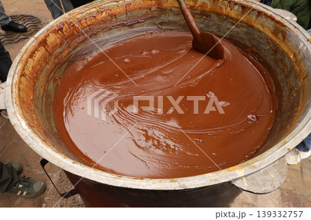 hot chocolate in a bowl hot chocolate in a bowl 139332757
