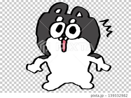 驚訝的黑柴犬 驚訝的黑柴犬 139332982