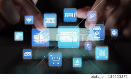 Digital gift card and online shopping system Funnel Digital gift card and online shopping system Funnel 139333873