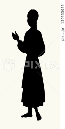 Vector illustration of a girl in a Ukrainian costume. 139333986