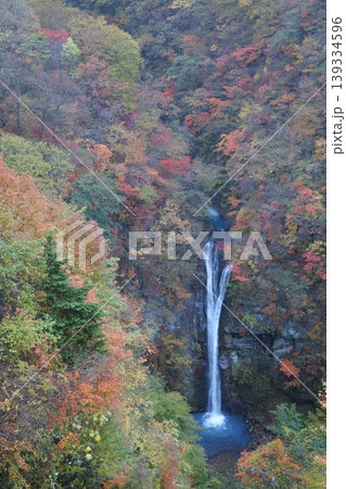 駒止の滝、紅葉、秋 駒止の滝、紅葉、秋 139334596