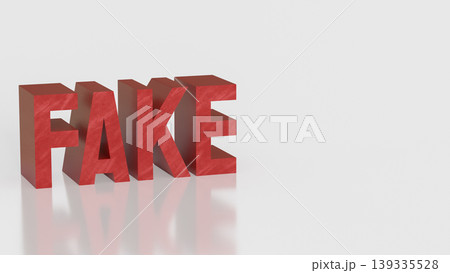 Fake News And False Information Warning 3d render. Fake News And False Information Warning 3d render. 139335528