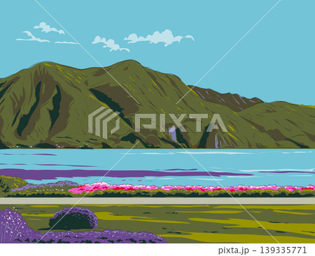 Parco Ciani in Lake Lugano Switzerland WPA Ukiyo-e Poster Art 139335771