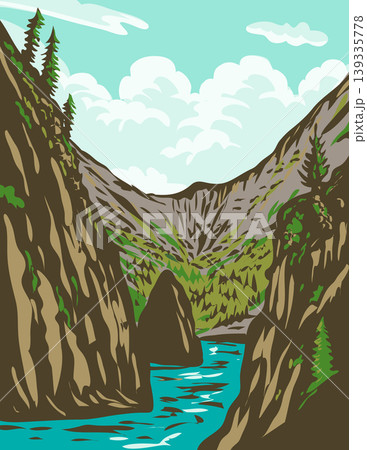 Kenai Fjords National Park in Alaska WPA Poster Art 139335778
