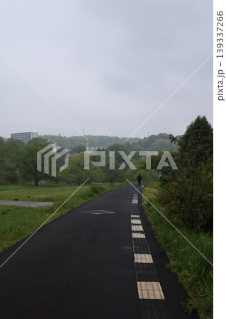 雨の広瀬川河川敷の風景 雨の広瀬川河川敷の風景 139337266