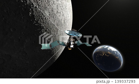 人工衛星と月 139337293