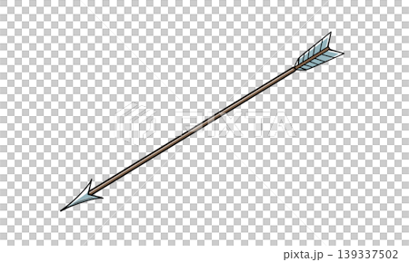 シンプルな矢のカラーイラスト シンプルな矢のカラーイラスト 139337502