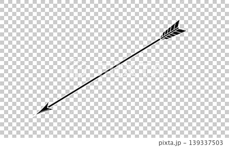 A simple black and white illustration of an arrow (with a white outline). A simple black and white illustration of an arrow (with a white outline). 139337503